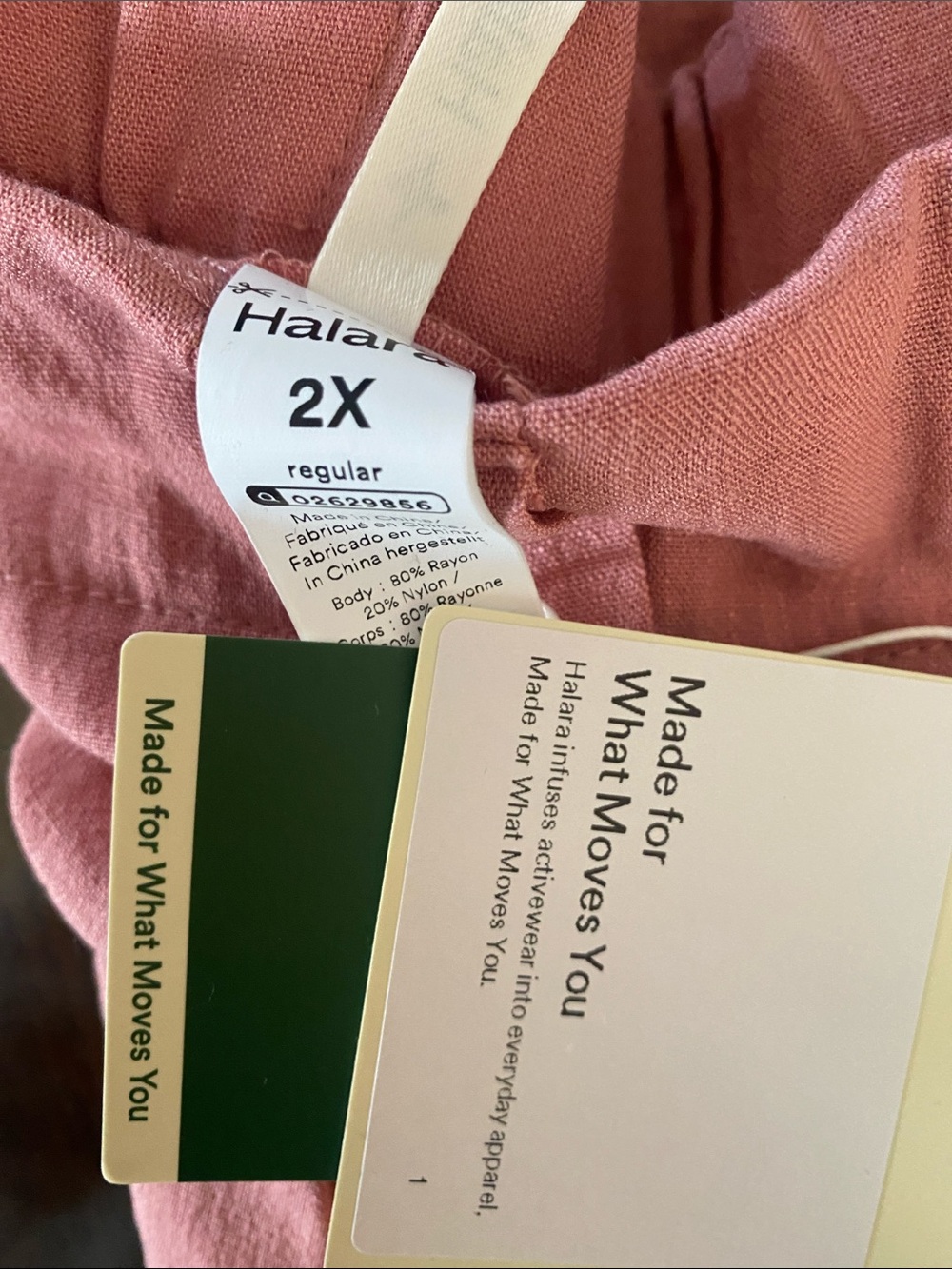 2X. HALARA WIDE LEG FLOWY PALAZZO LINEN FEEL PANTS - Picture 8 of 8